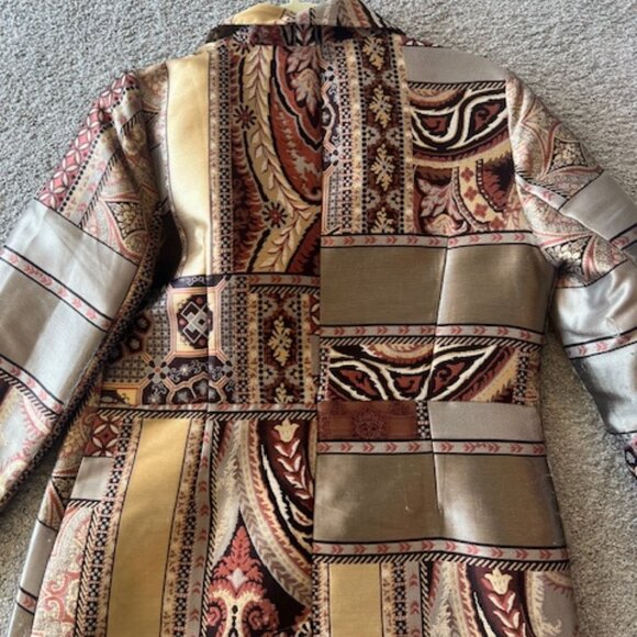 Chico's Patchwork Coat, Size 0 - Picture 7 of 11